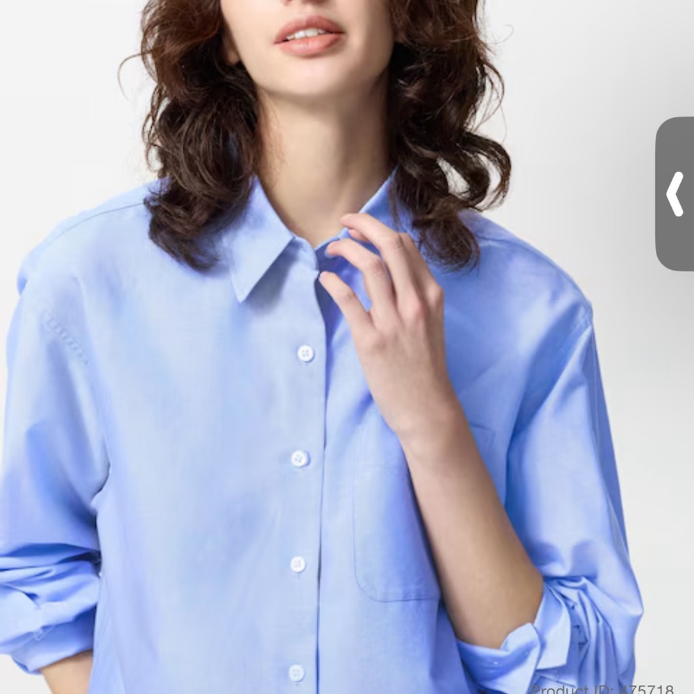JW Anderson UNIQLO Blue Women's Button-Up Shirt